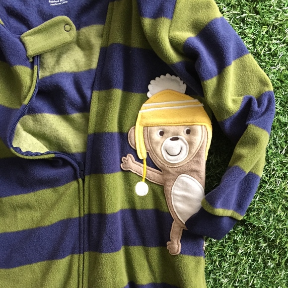 Toddler Boy 3yr Fleece Pajamas PJ Onesie - Picture 2 of 6